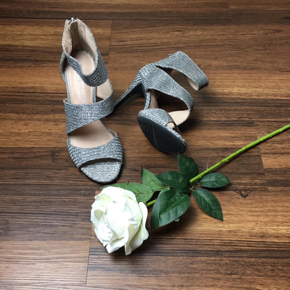 Silver Christian Soriano heels